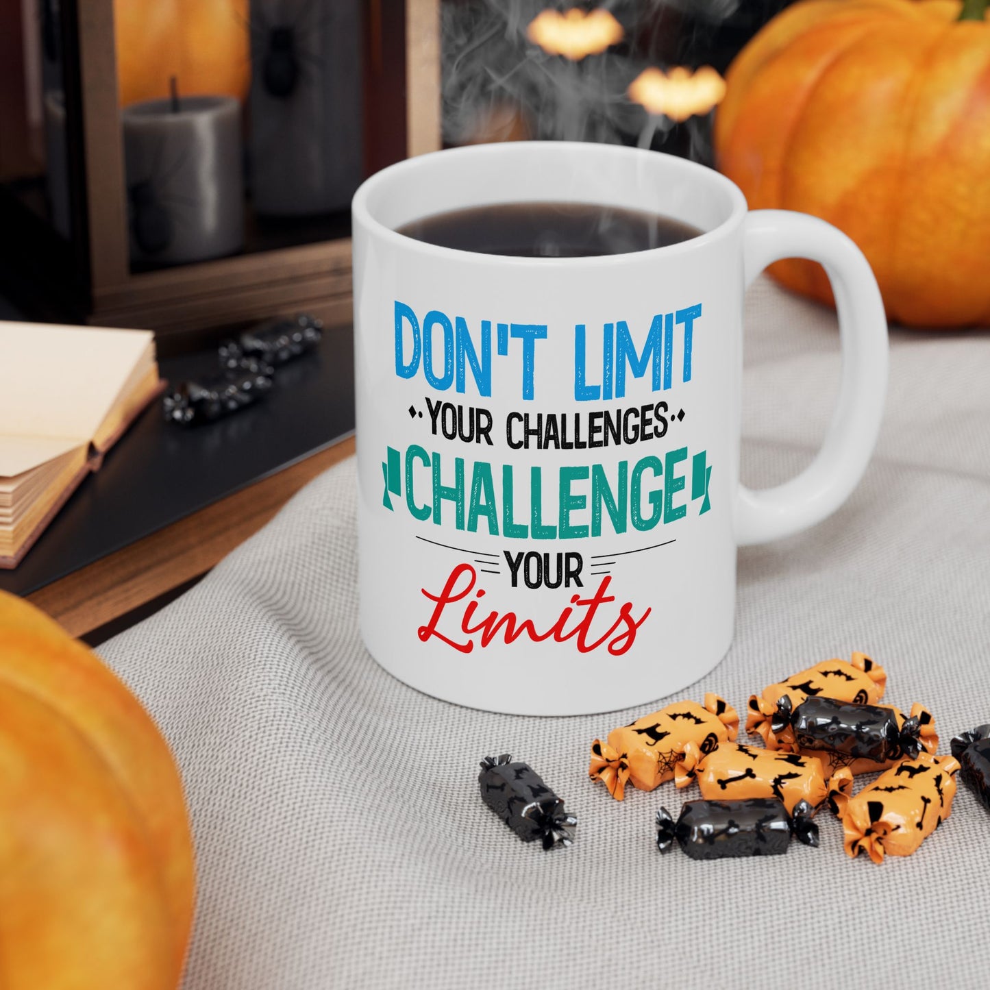 Motivation Mug - Don't Limit Your Challenges Challenge Your Limits