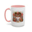 Christmas Mug - Candy Cane Lane White Text Ornaments Candy