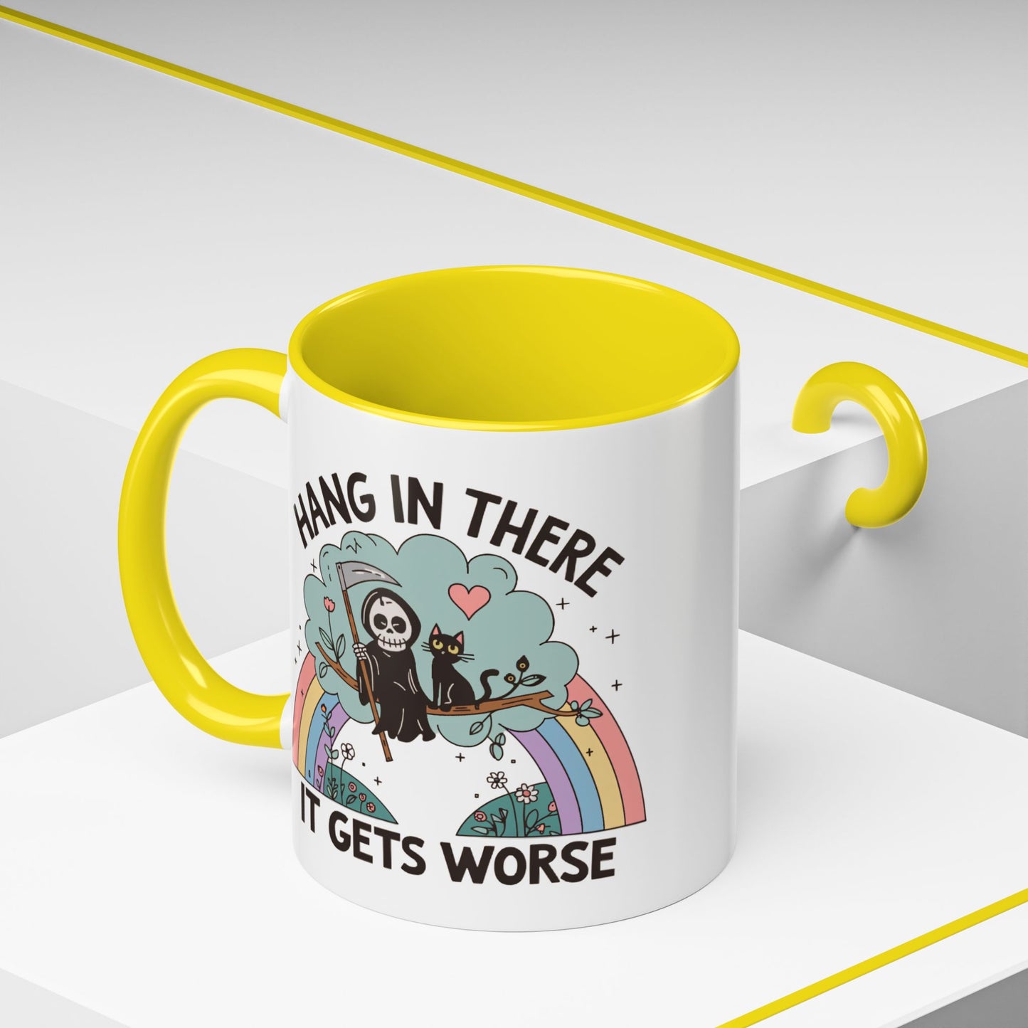 Humor Mug - Hang in There It Gets Worse