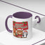 Christmas Mug - Green Text Red Banner Reindeer Bear Penguin