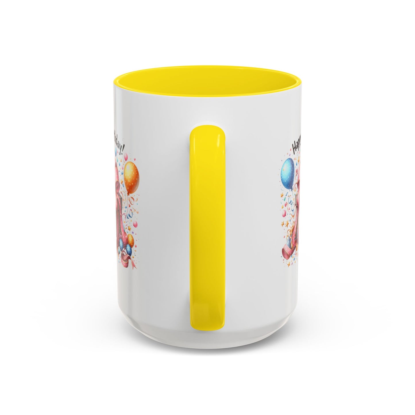 Birthday Mug - Happy Birthday Pink Ribbon Present