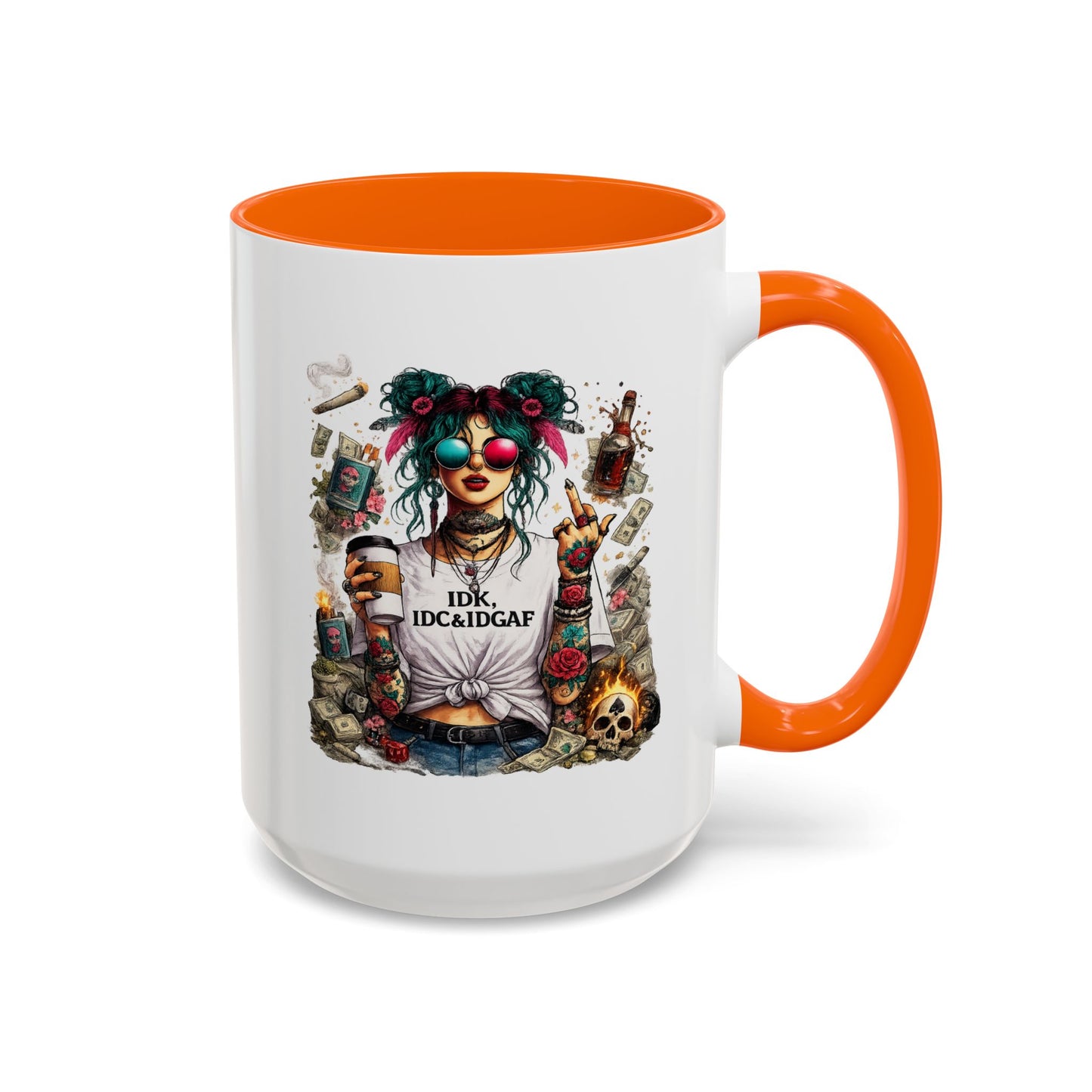 Humor Mug - The IDK IDC & IDGAF