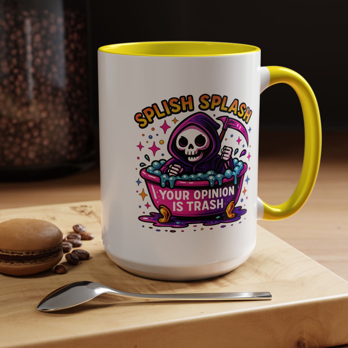 Humor Mug - Splish Splash Your Opinion is Trash