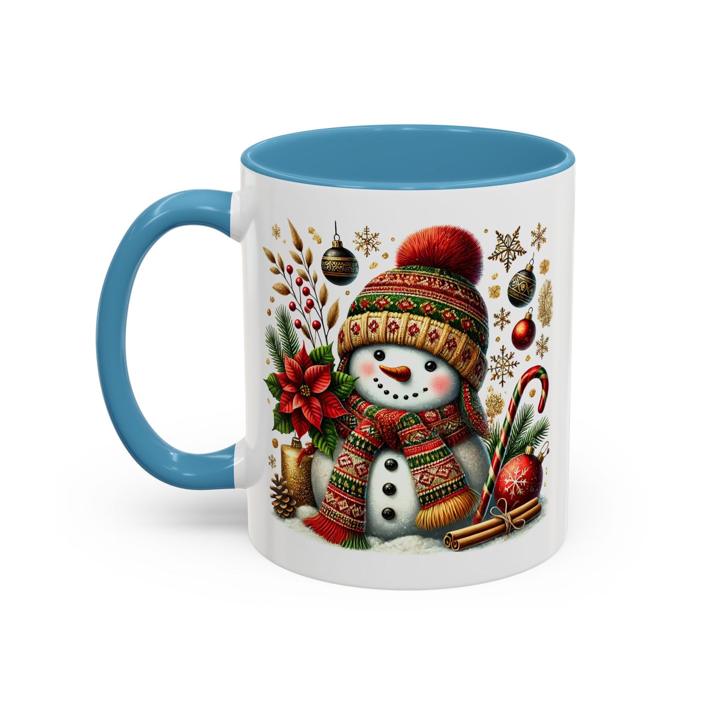 Christmas Mug - Snowman with Christmas Decorations