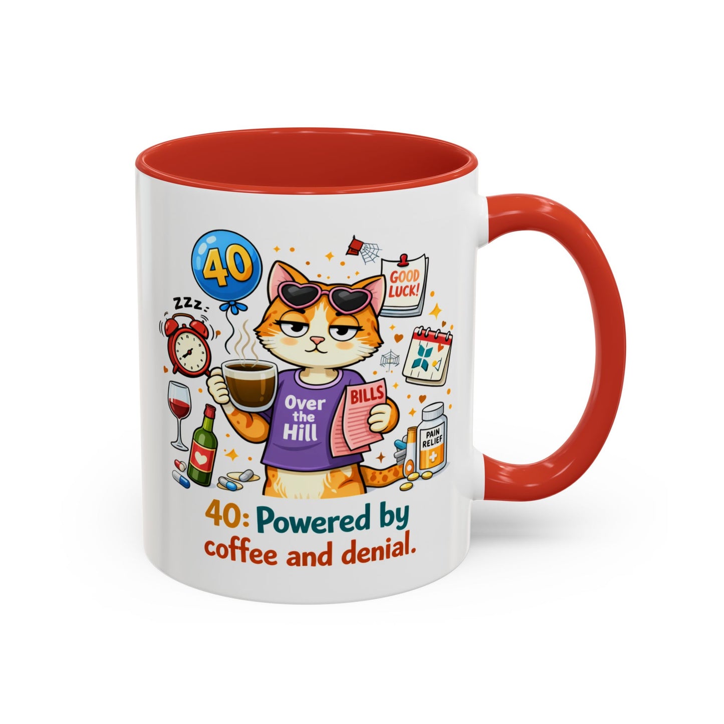 Birthday Mug - 40 Powered By