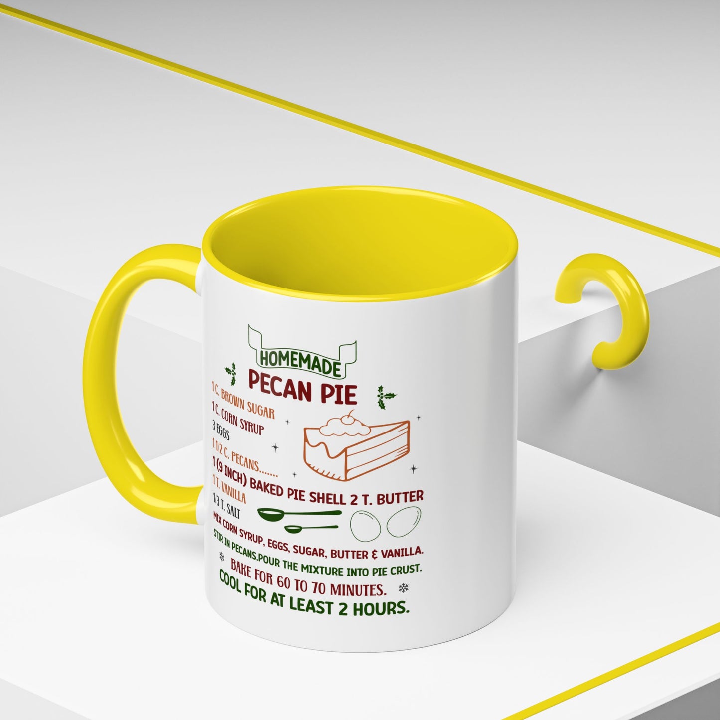 Christmas Mug - Homemade Pecan Pie Recipe