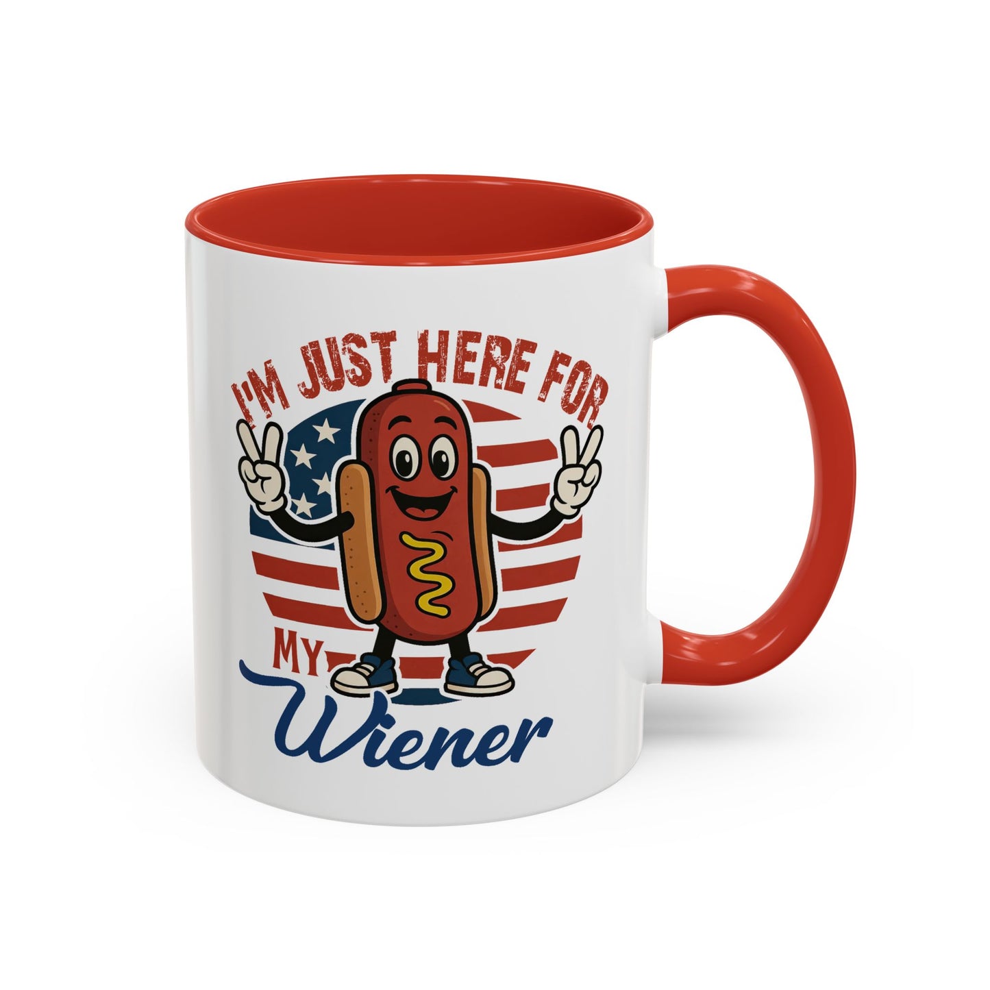 Adult Mug - I'm Just Here For My Wiener