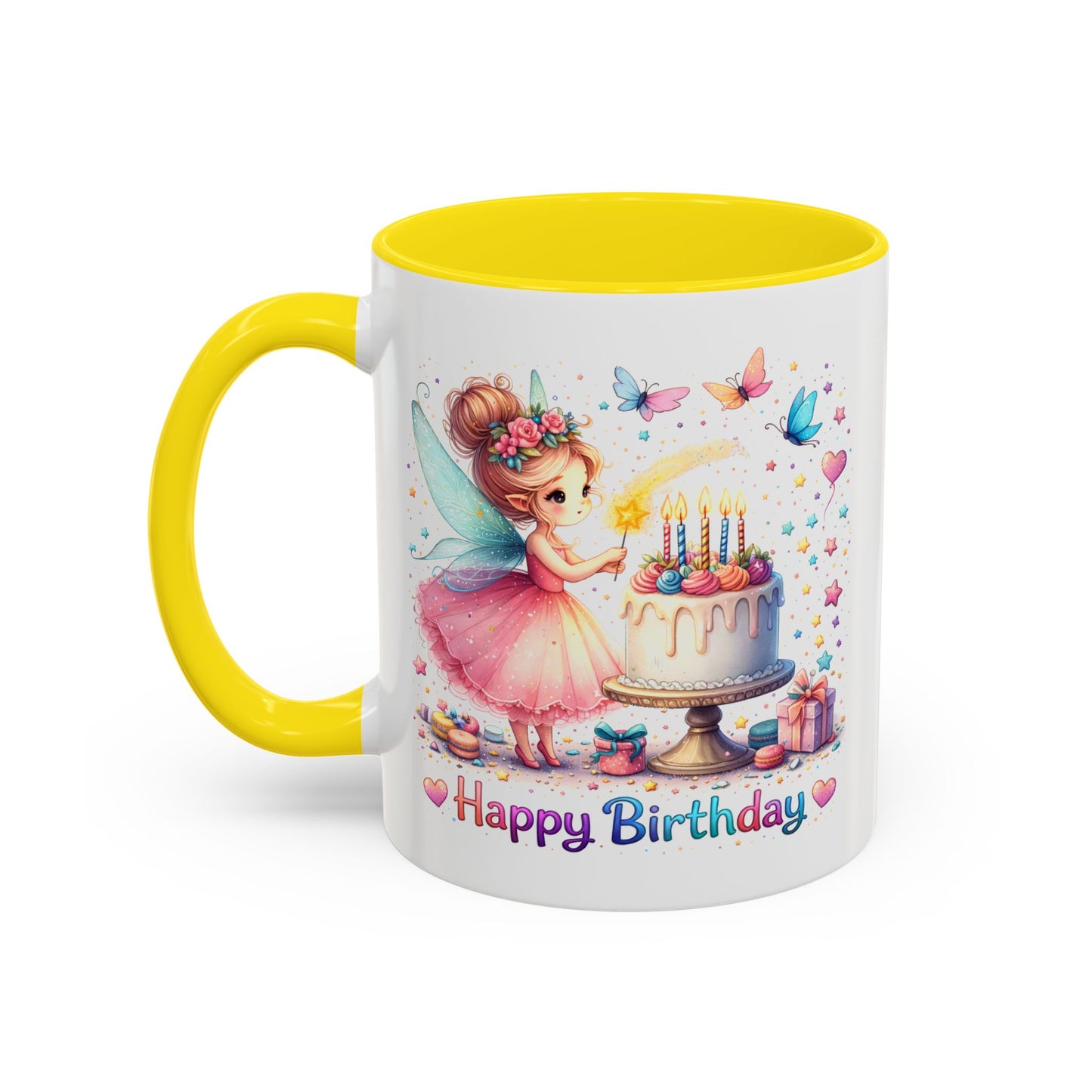 Birthday Mug - Fairy Butterflies