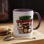 Christmas Mug - Merry Christmas Green & Red Text Cute Animals