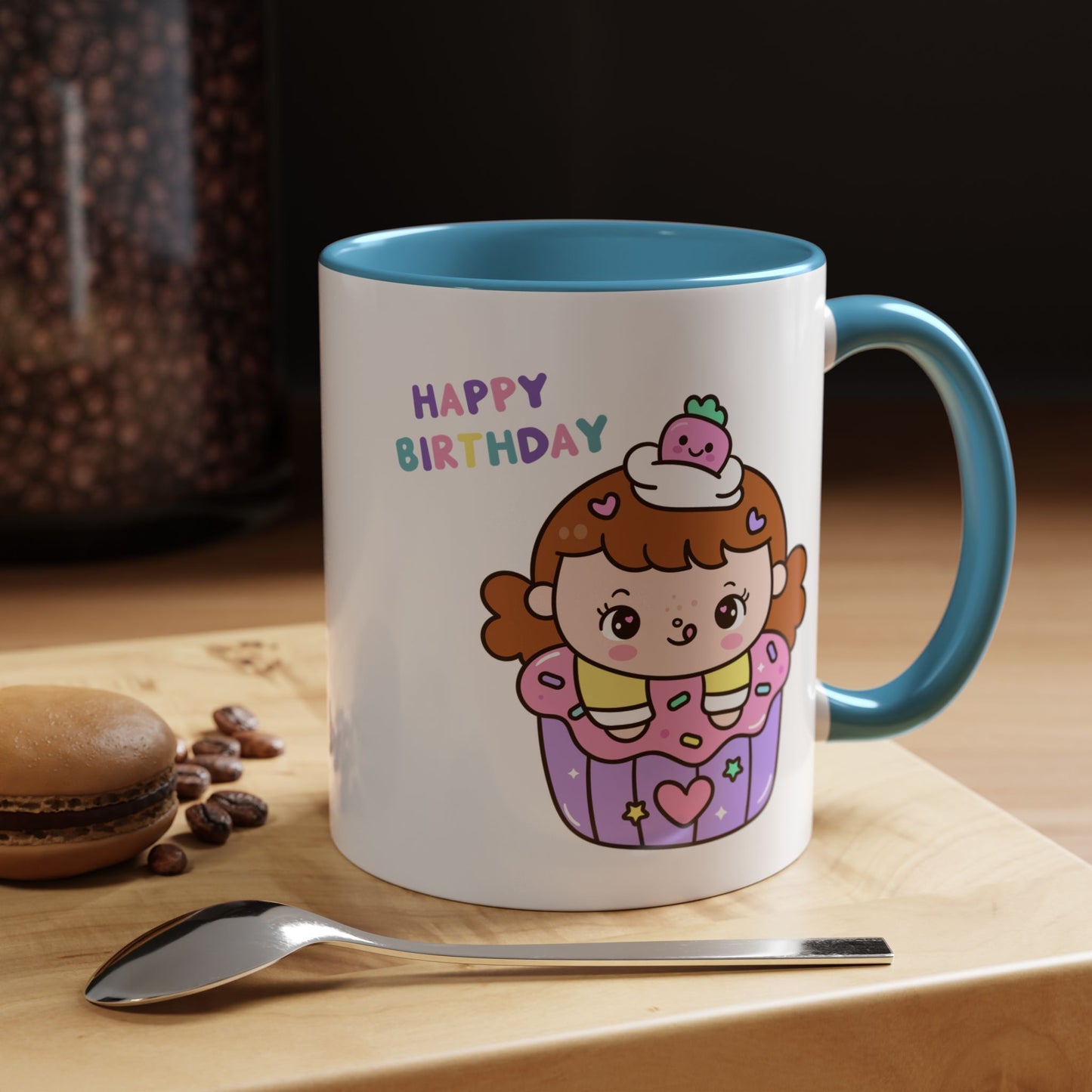 Birthday Mug - Cute Girl Cupcake