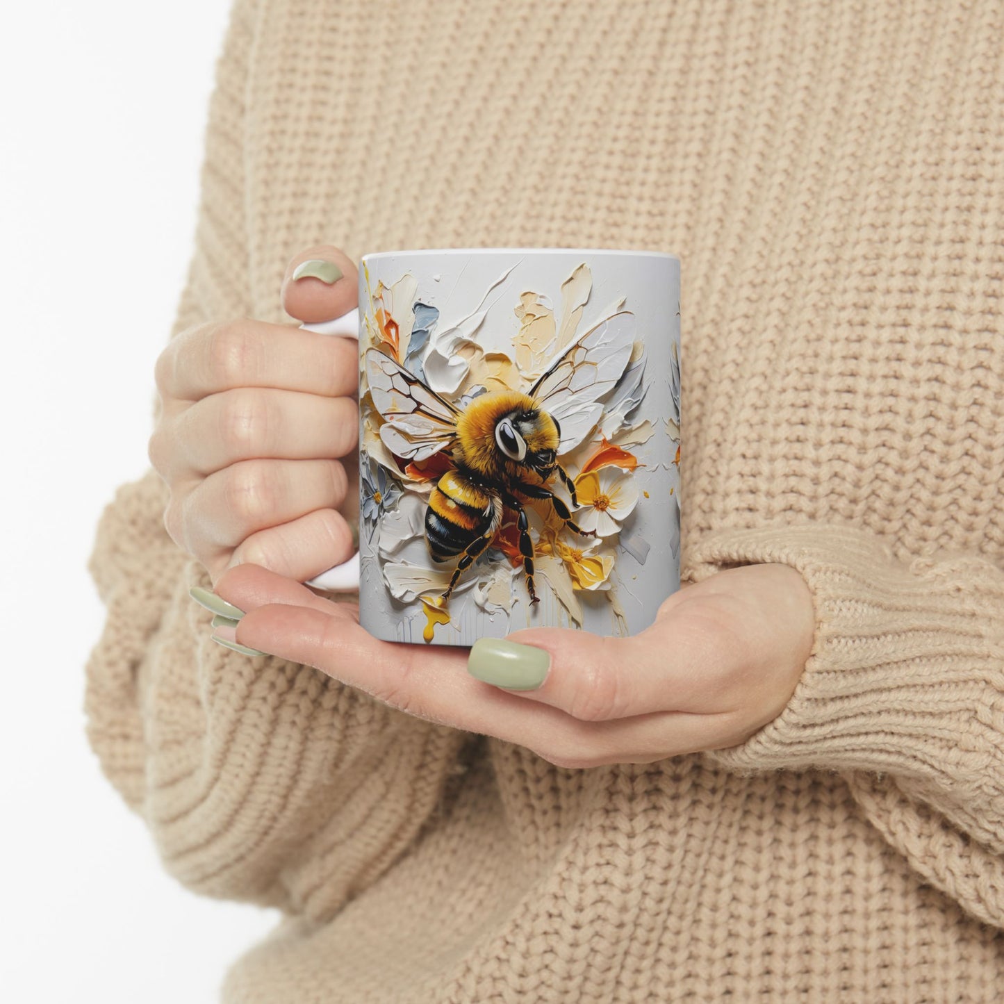 Artistic Mug - Bee Oil Painting
