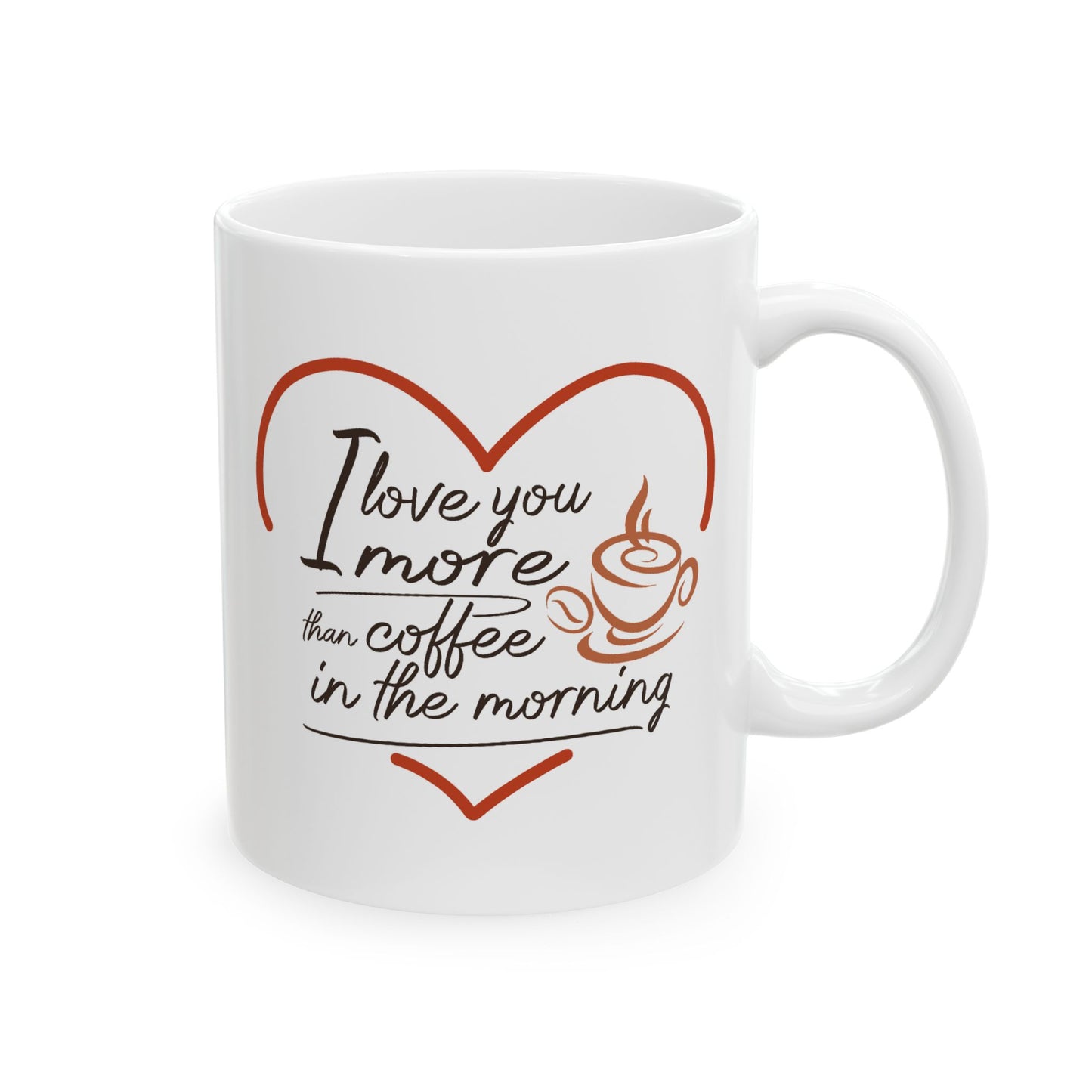 Anniversary Mug - I Love You More Than Coffee