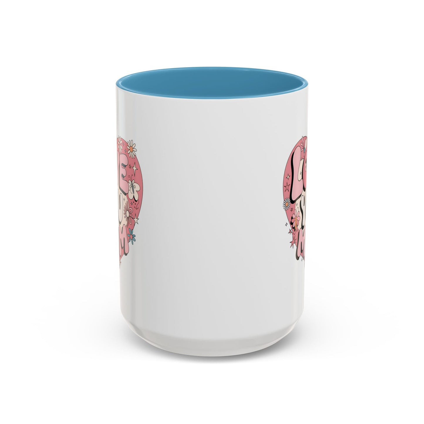 Mother's Day Mug - Love You Mom Retro Heart