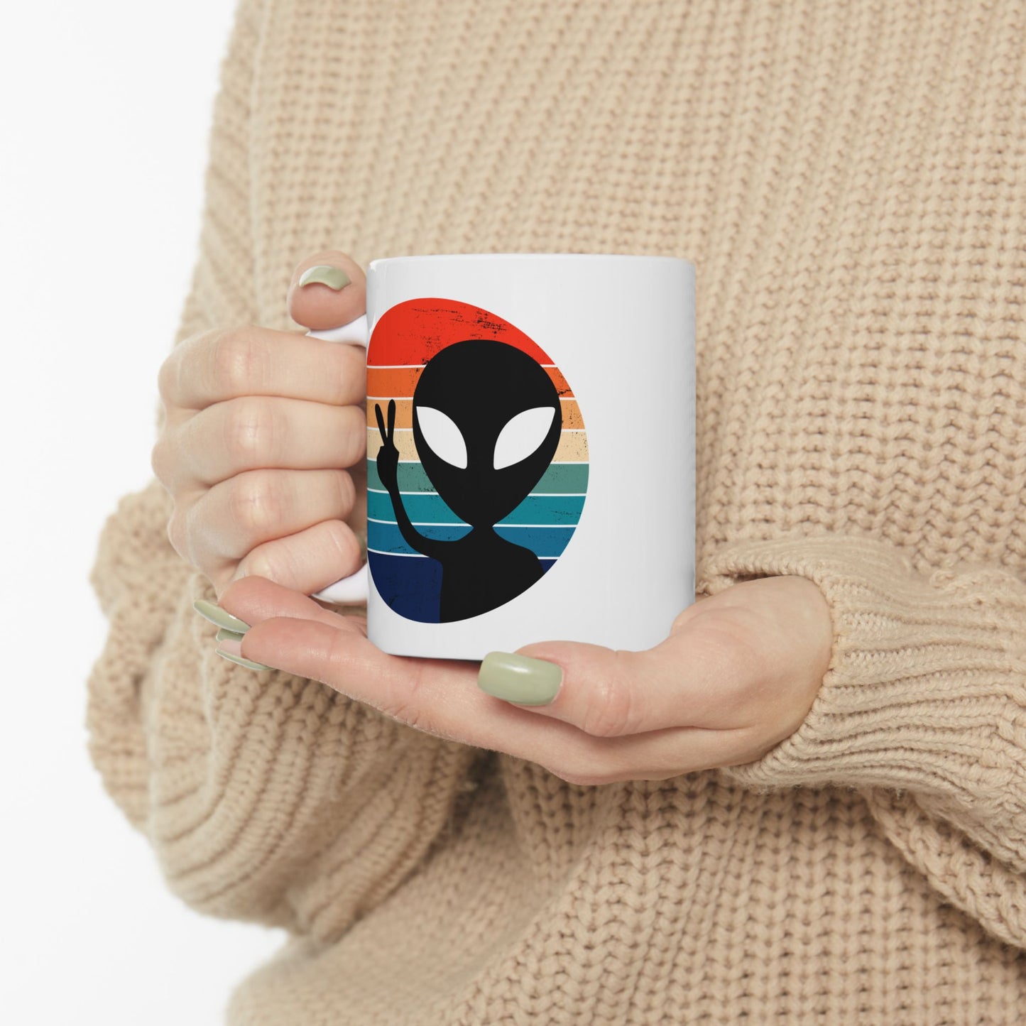 Alien Mug - Peace Alien