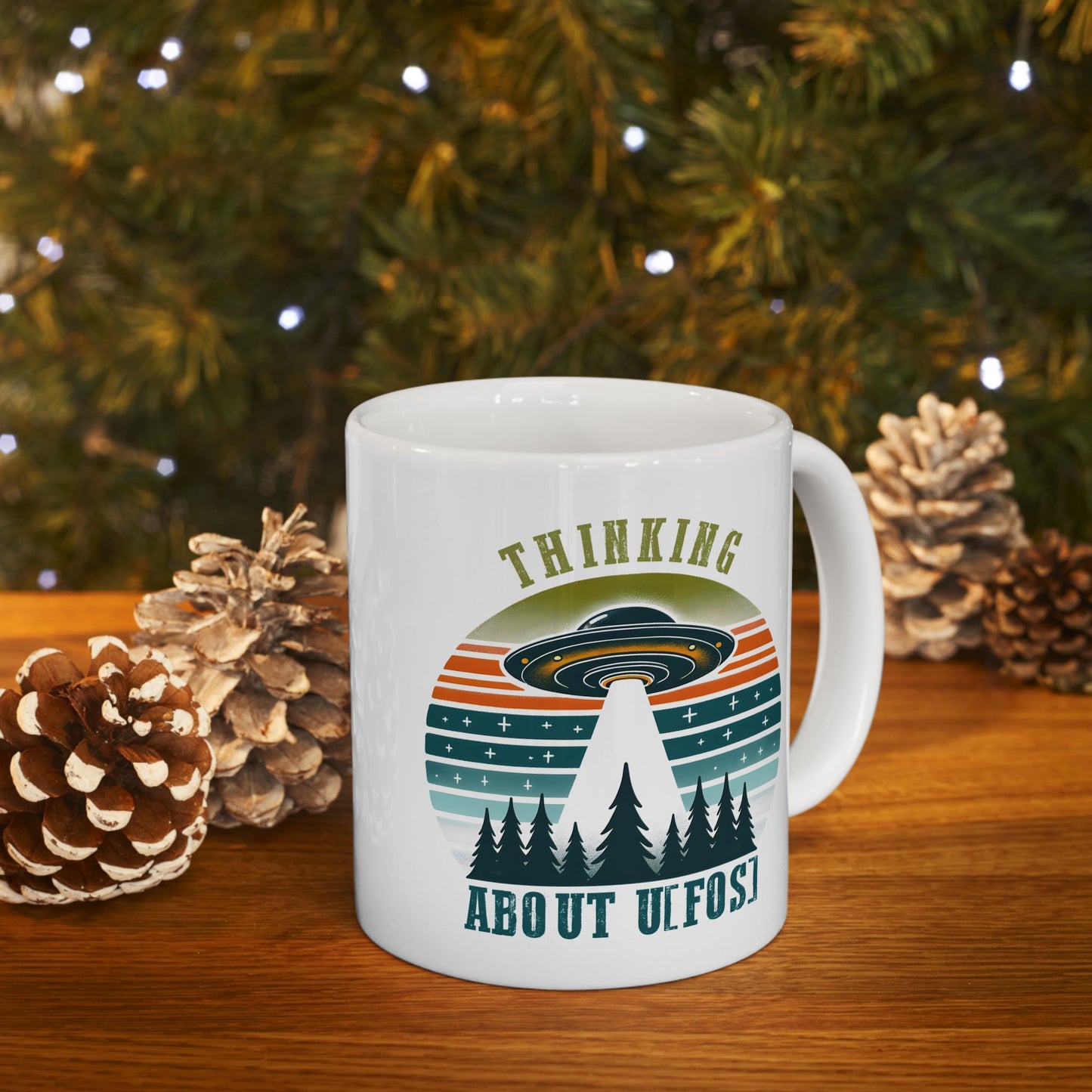 Alien Mug - Thinking About UFOS!