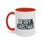 Christmas Mug - Merry Christmas White & Black Text Tree