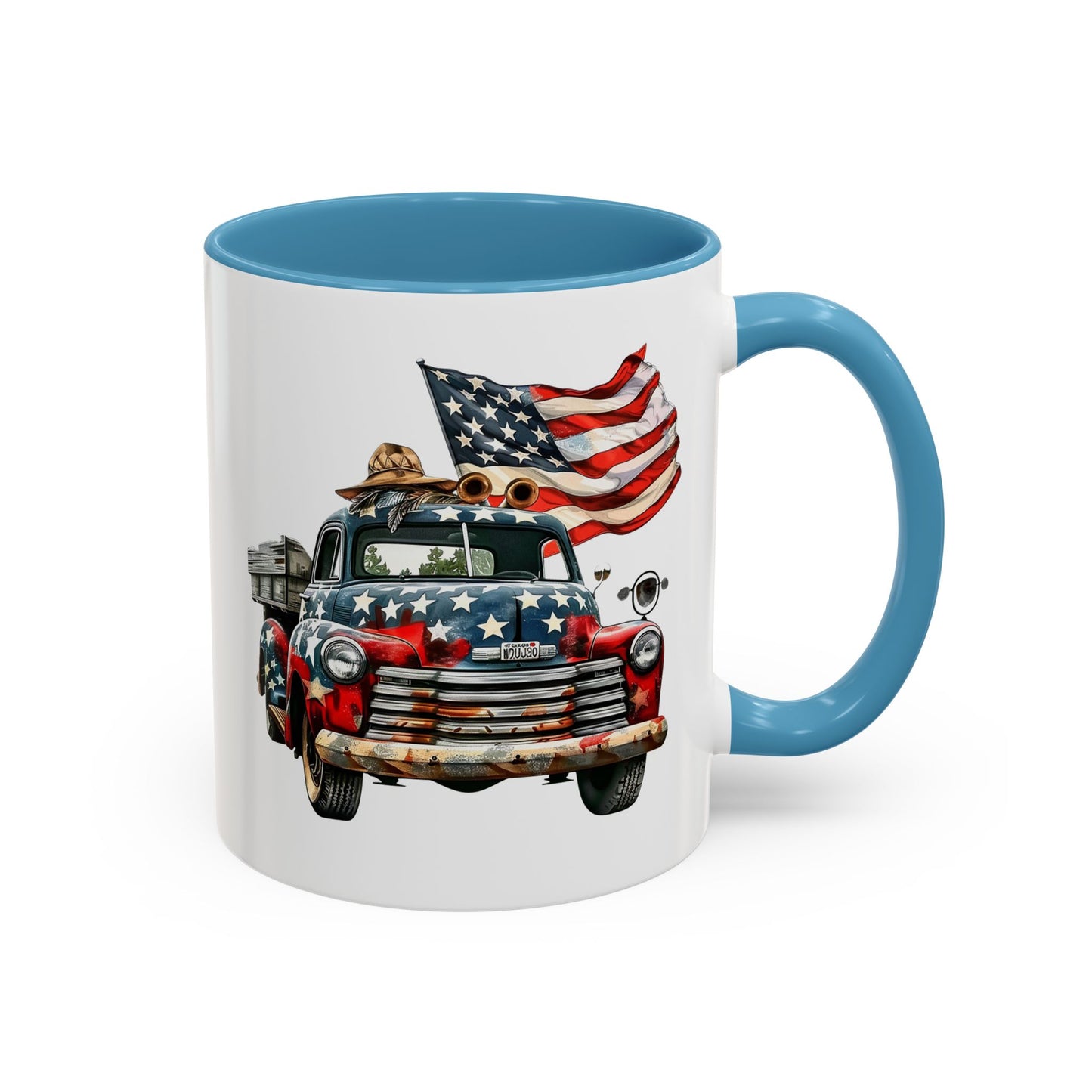 4th of July - Old Truck & Flag