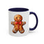 Christmas Mug - Gingerbread Man Red Bow