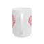 Anniversary Mug - Love You Heart Shaped Lettering
