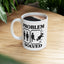 Humor Mug - Problem Solved - Boy Kicks Girl