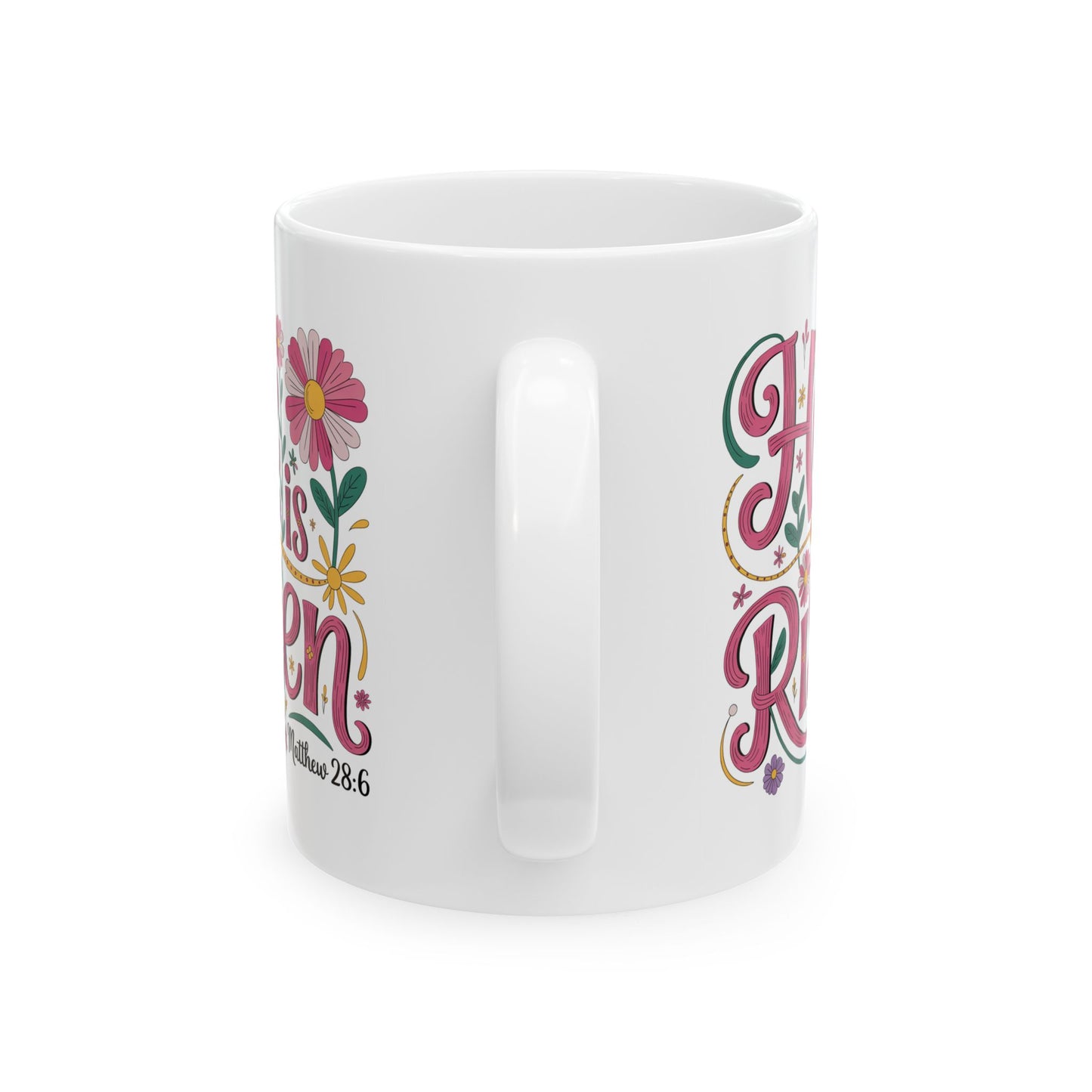 Easter Mug - He Is Risen Floral