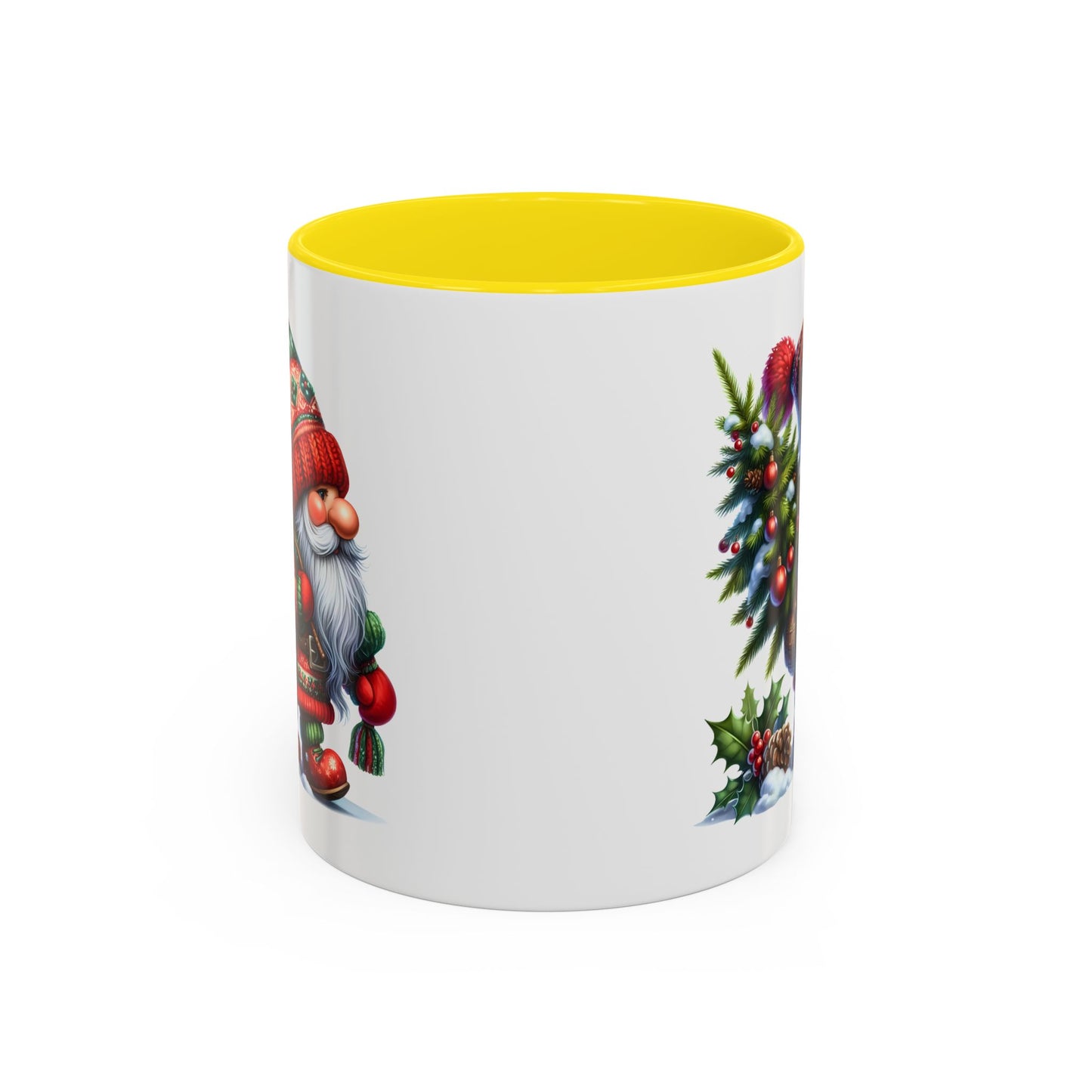 Christmas Mug - Gnome Christmas Tree and Pine Cone