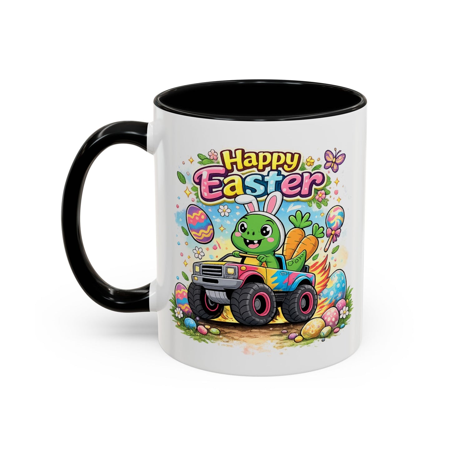 Easter Mug - Dinosaur Monster Truck