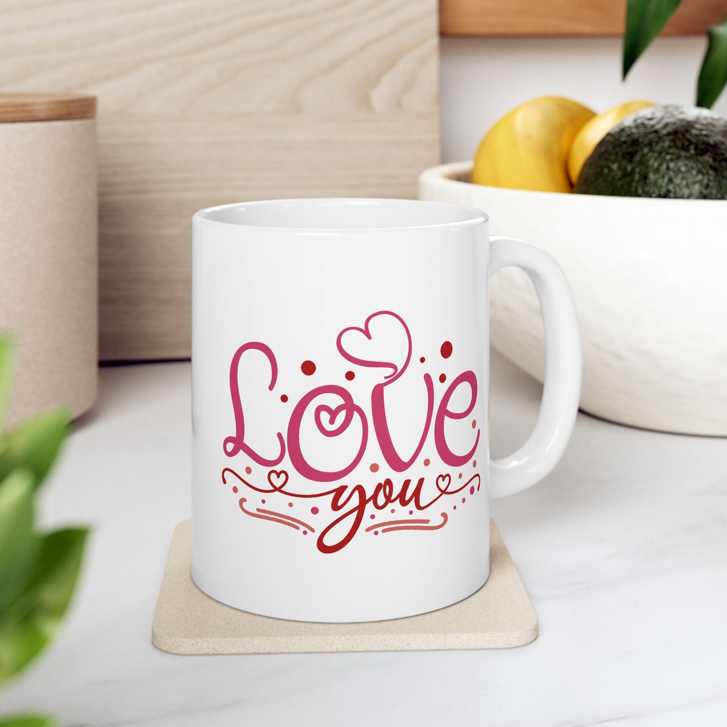 Valentine's Day Mug - Love You Graphic