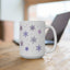 Christmas Mug - Pink & Purple Snowflakes Pattern