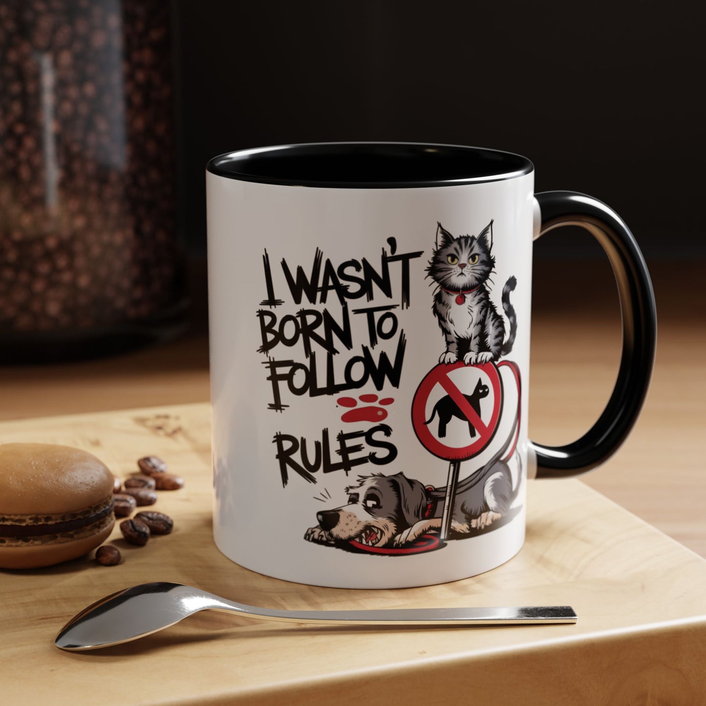 Animal Mug - I Wasn't Born To Follow Rules