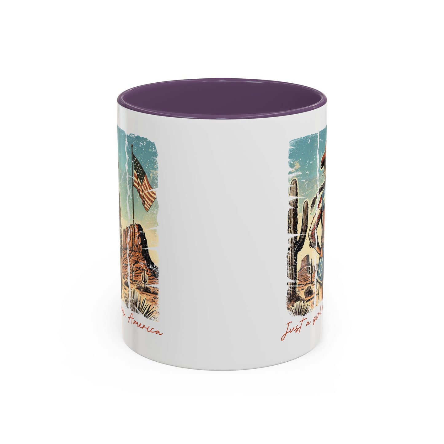 4th of July Mug - Just a Girl Who Loves America