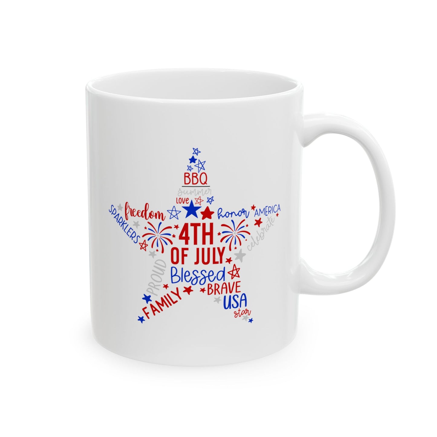 4th of July Mug - 4th of July Star Quotes