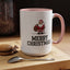 Christmas Mug - Merry Christmas Black Text Santa Walking