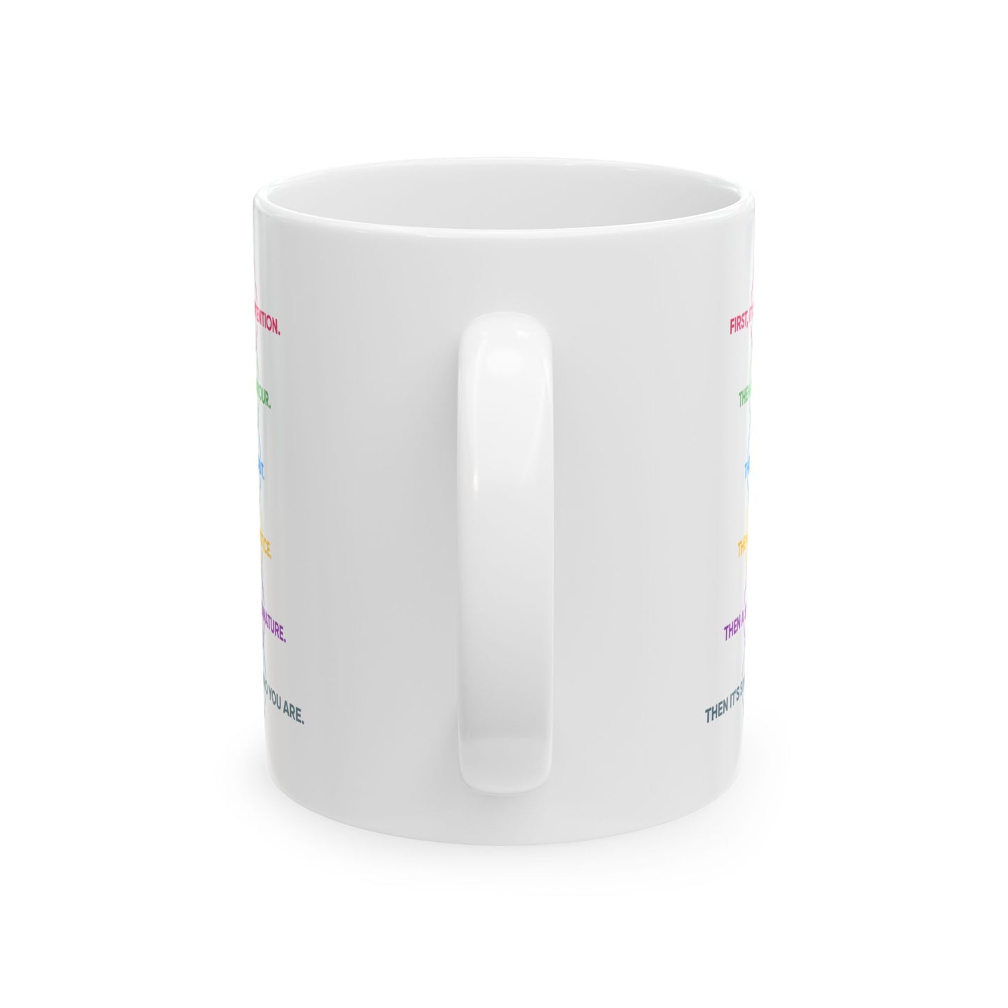 Motivation Mug - First It's An Intention