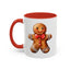 Christmas Mug - Gingerbread Man Red Bow