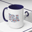 4th of July Mug - USA EST 1776 Floral