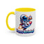 Birthday Mug - Astronaut Rocket