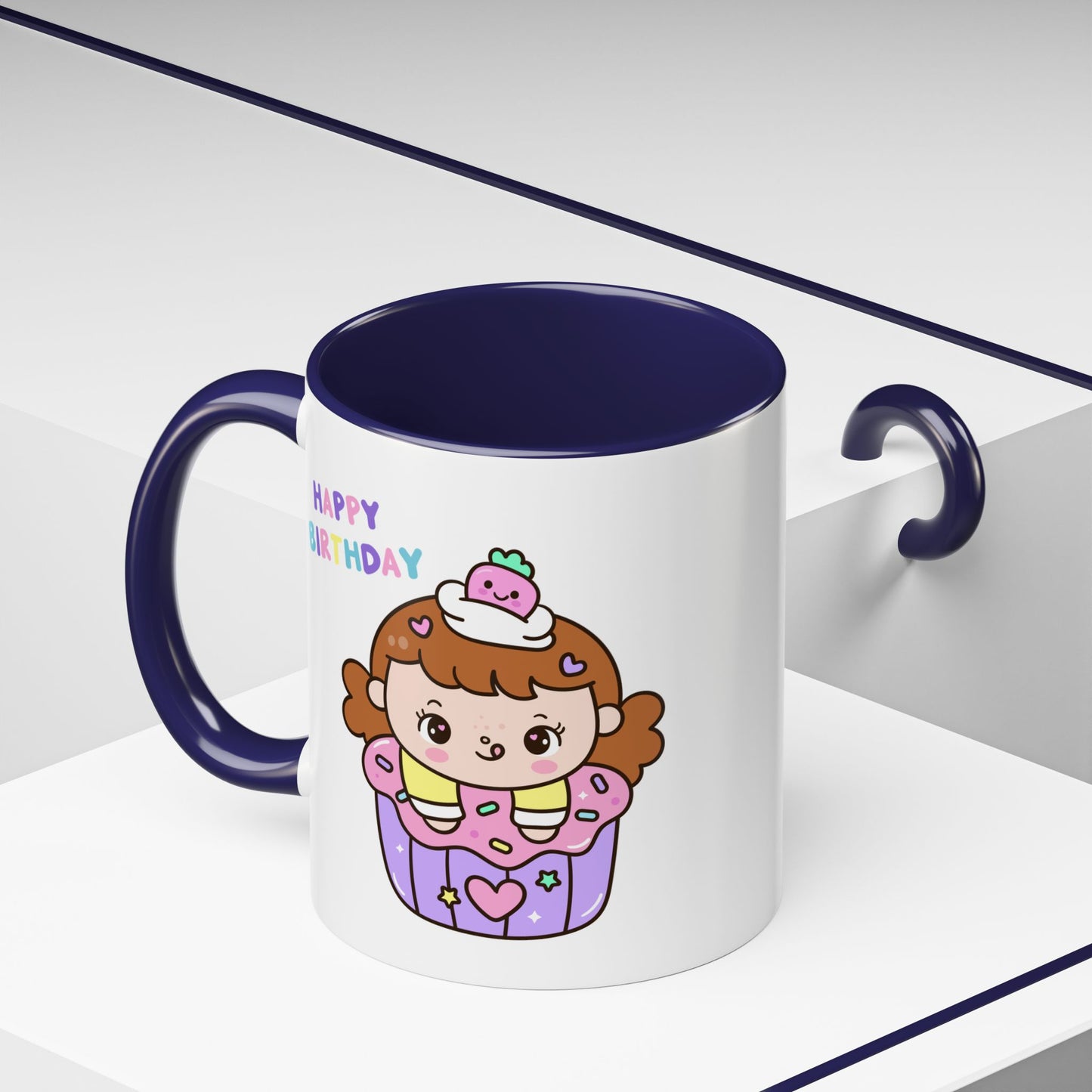 Birthday Mug - Cute Girl Cupcake