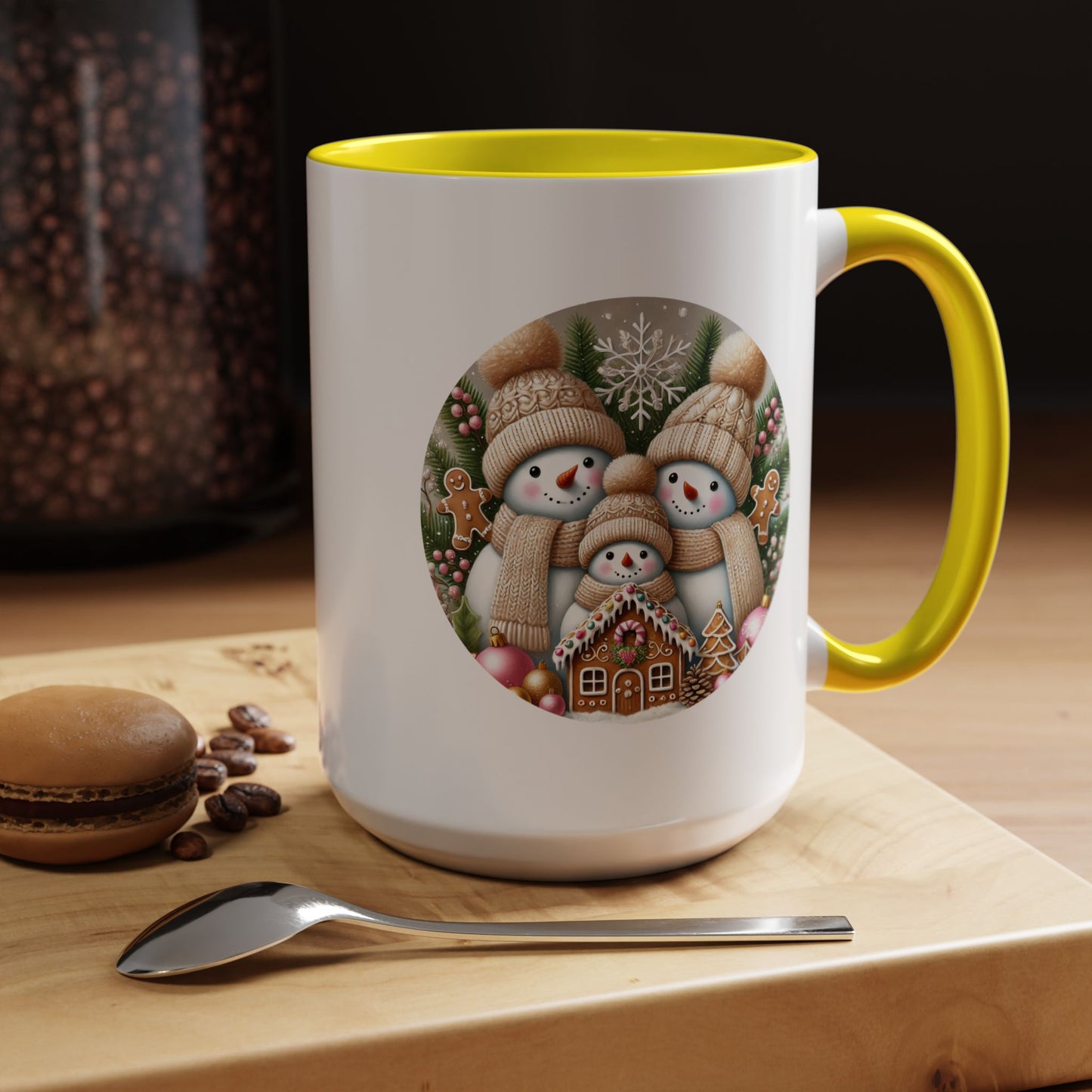 Christmas Mug - Gingerbread Snowman Family