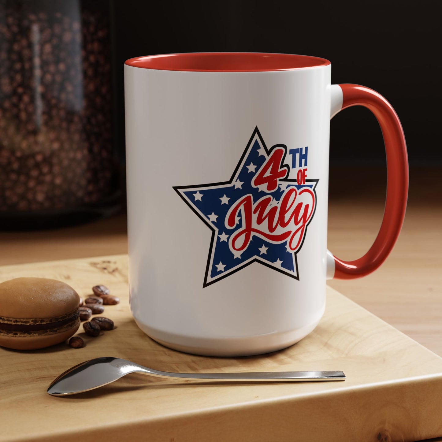 4th of July Mug - 4th of July Star Flag