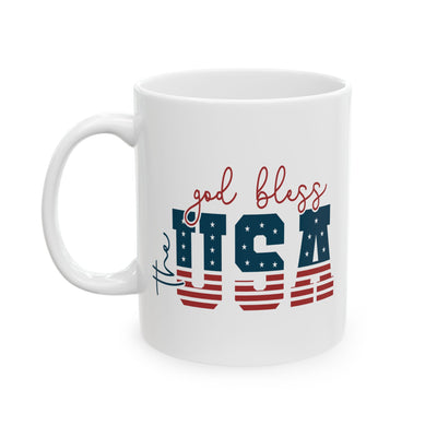 4th of July Mug - God Bless the USA