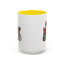 Christmas Mug - Merry Christmas Red Green & White Graffiti Hat