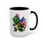 4th of July Mug - T Rex Dinosaur USA Flag