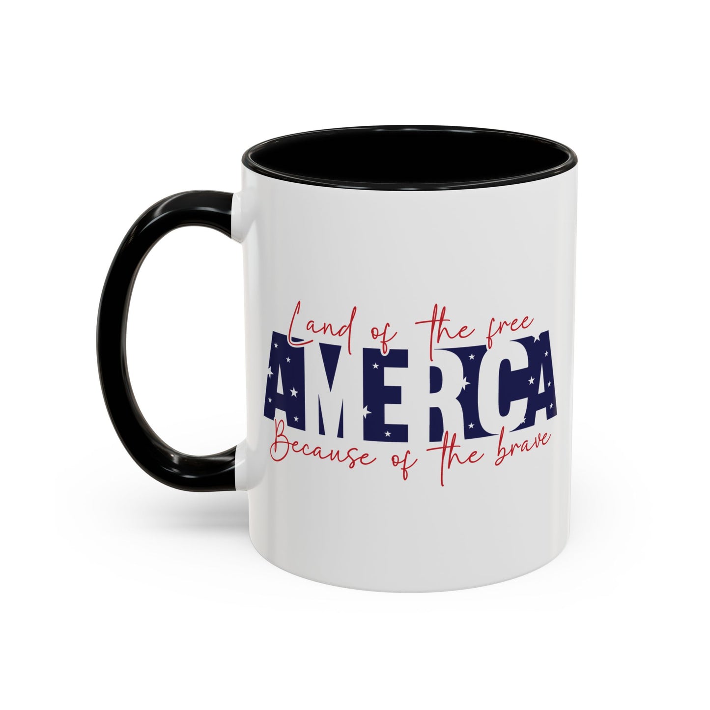 4th of July Mug - American Land of the Free Stars