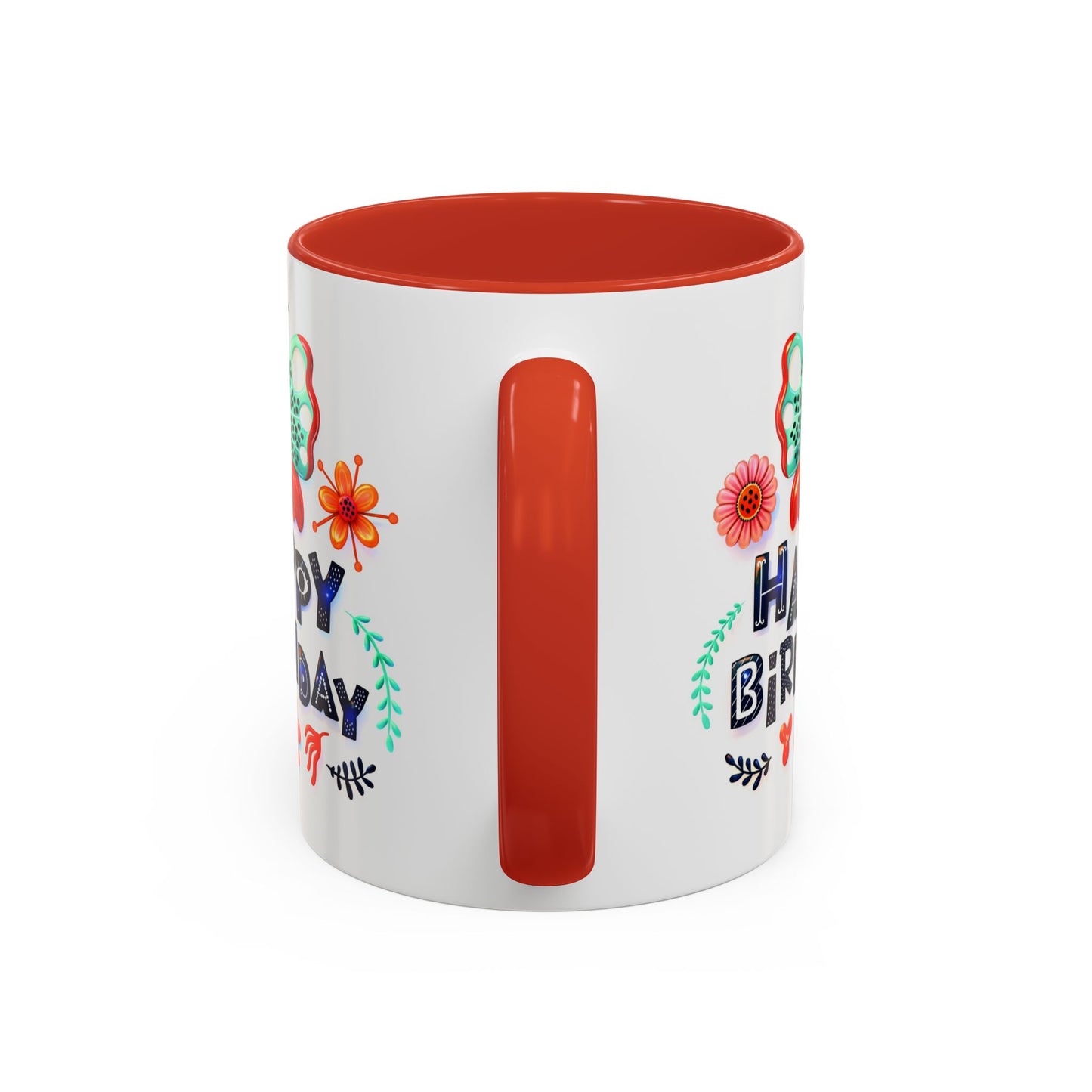 Birthday Mug - Butterfly Flowers