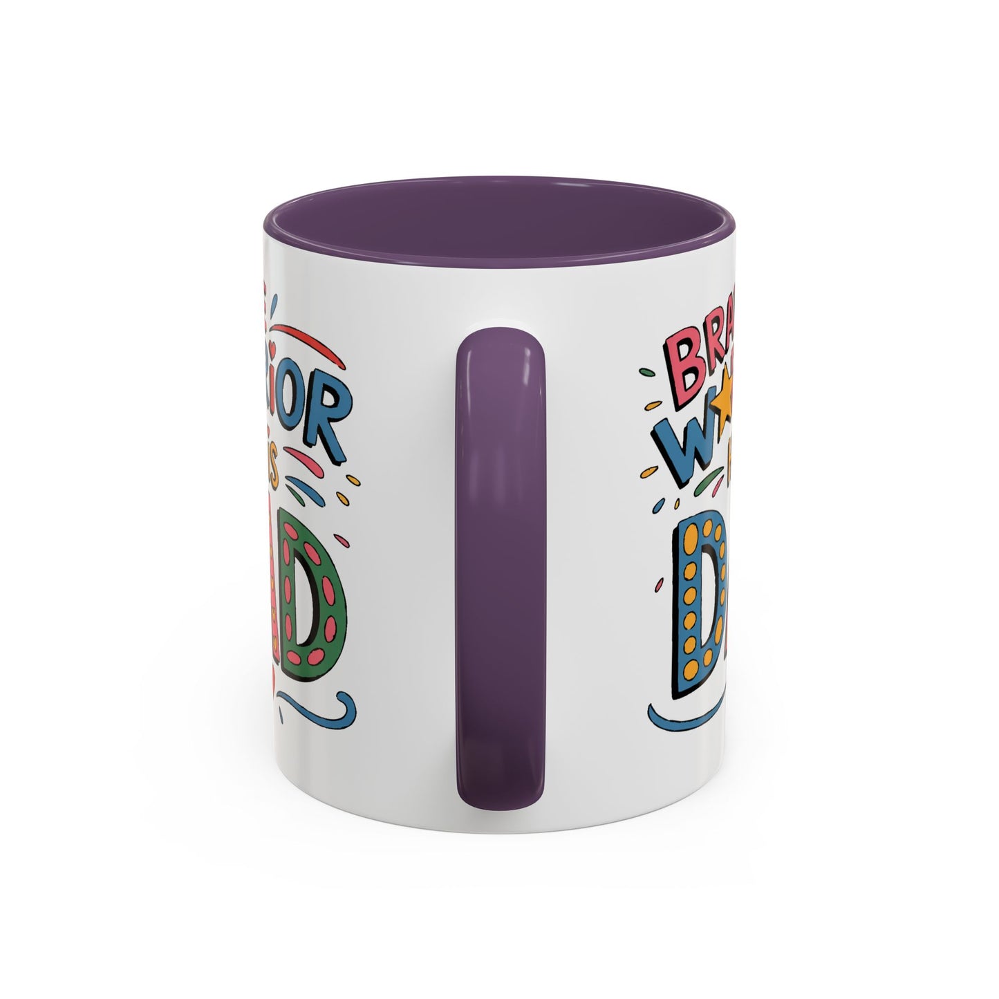 Father's Day Mug - Dad Brave Warrior