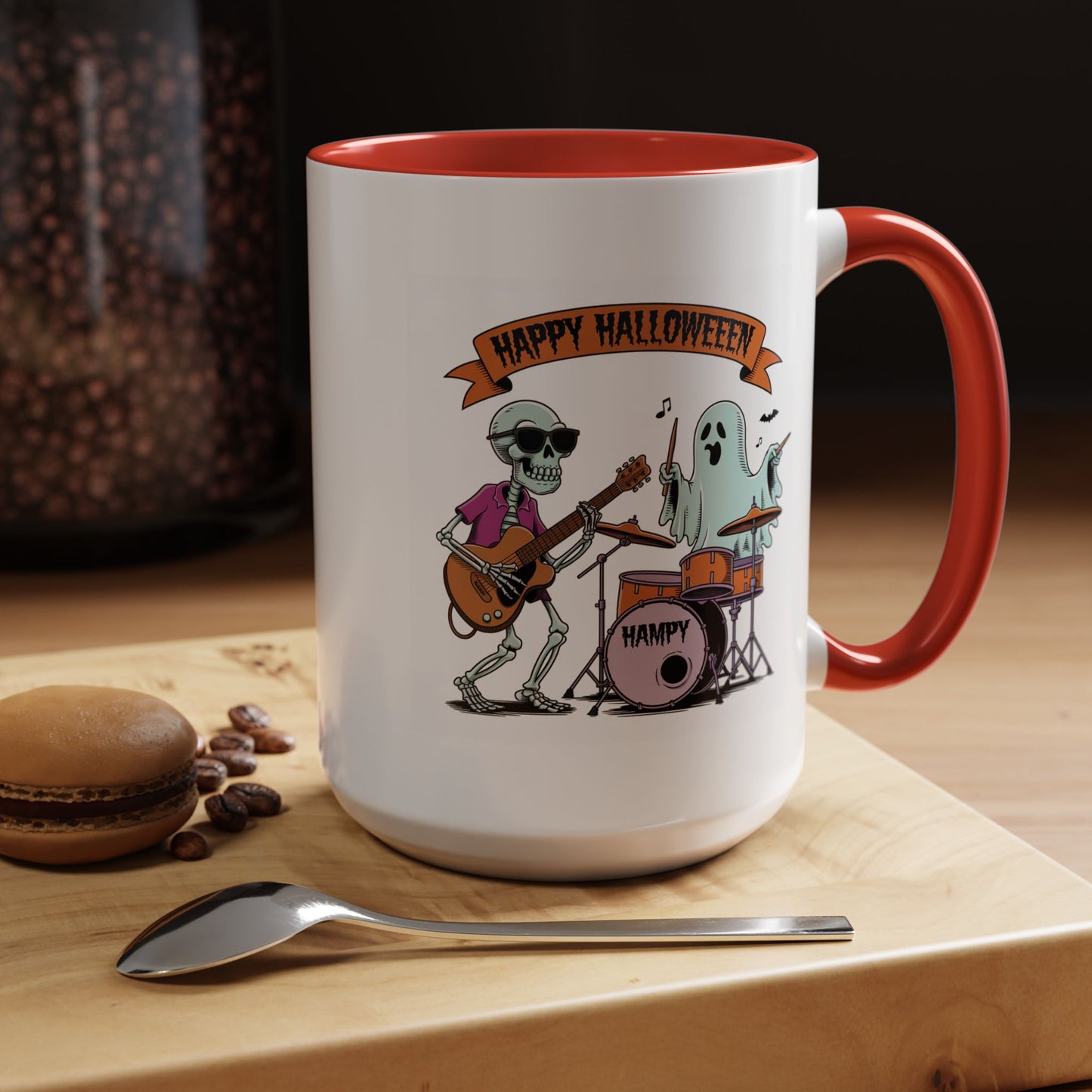 Halloween Mug - Skeleton & Ghost Band