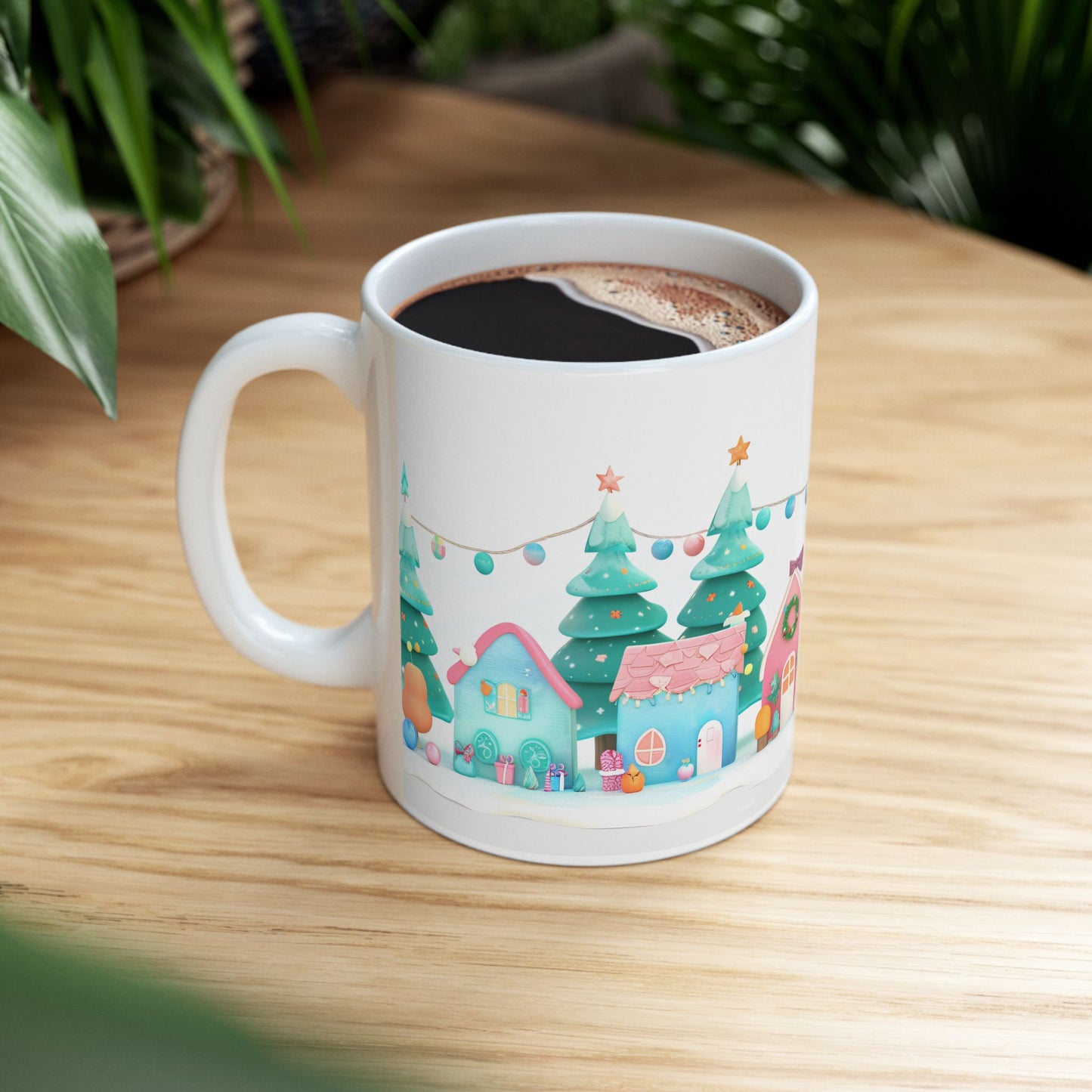 Christmas Mug - Candy Coated Houses Wrap