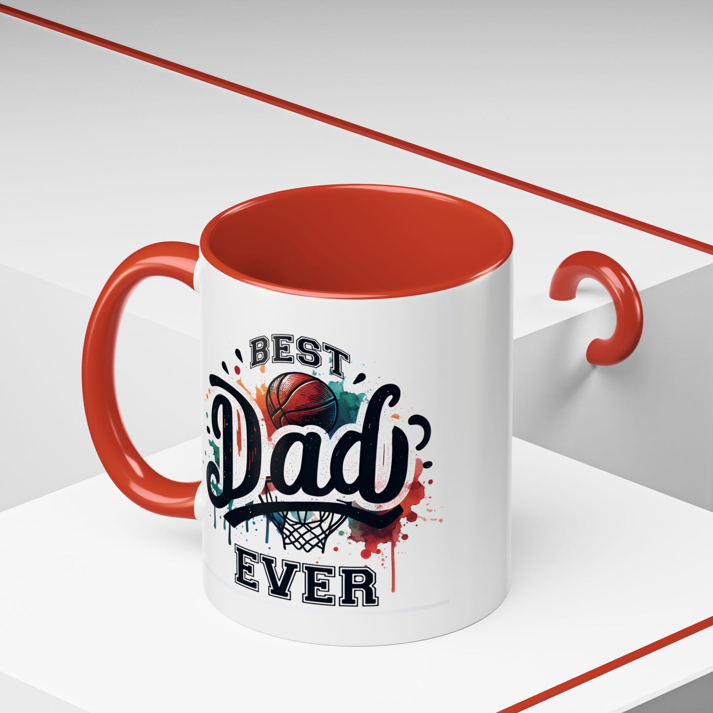 Father's Day Mug - Best Dad Ever Basketball
