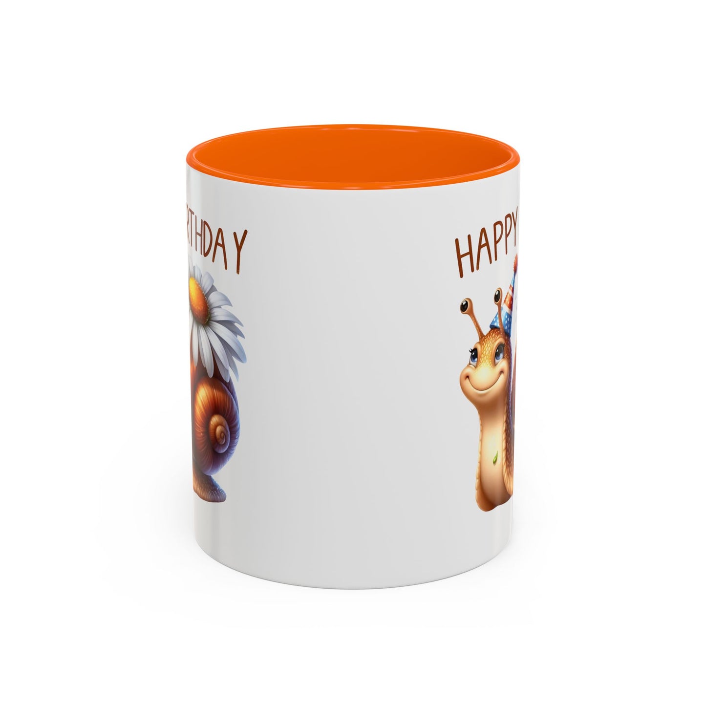 Birthday Mug - Snail Flower